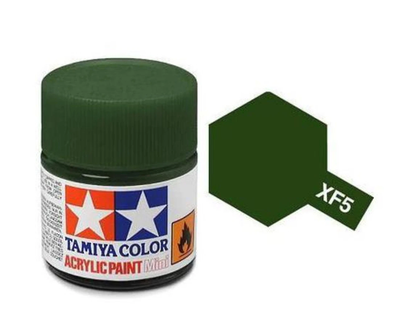 Tamiya 水性 壓克力漆 XF-5 消光 綠色 Flat Green 10ML