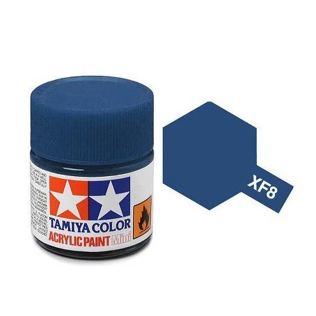 Tamiya 水性 壓克力漆 XF-8 消光 藍色 Flat Blue 10ML
