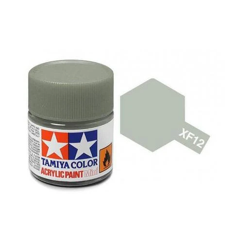 Tamiya 水性 壓克力漆 XF-12 消光 明灰白色 J.N. Grey 10ML