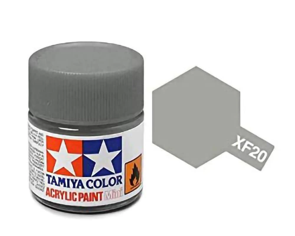 Tamiya 水性 壓克力漆 XF-20 消光 中灰色 Medium Grey 10ML