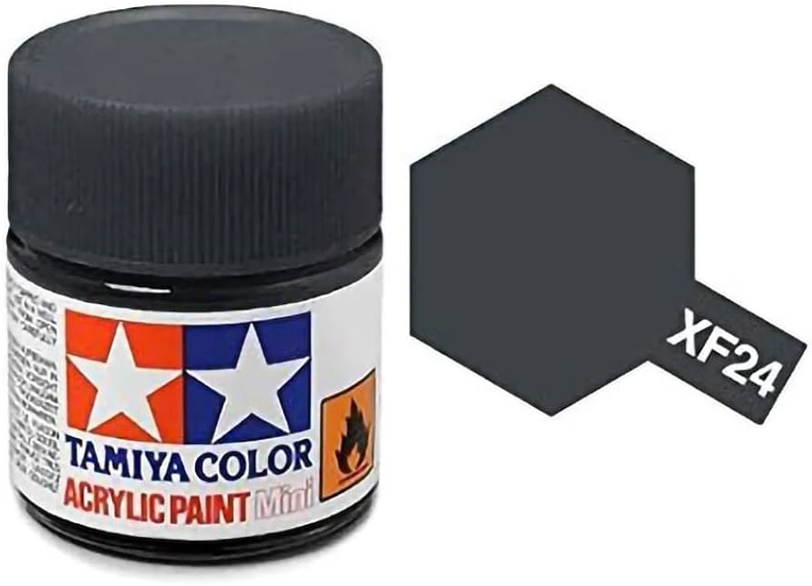 Tamiya 水性 壓克力漆 XF-24 消光 深灰色 Dark Grey 10ML