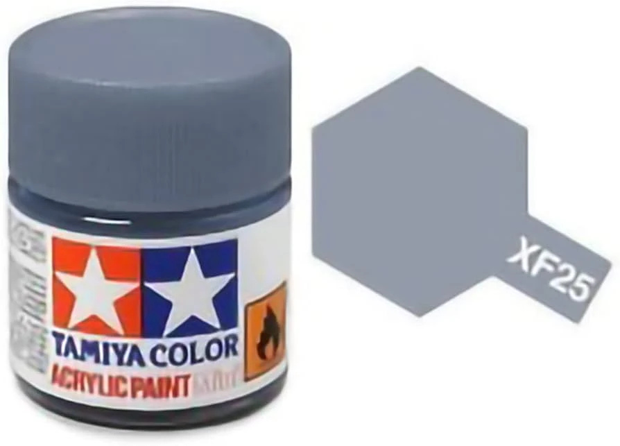 Tamiya 水性 壓克力漆 XF-25 消光 淺海灰色 Light Sea Grey 10ML