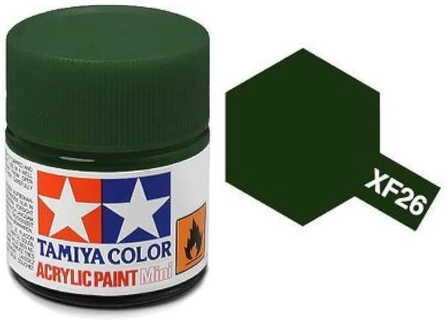 Tamiya 水性 壓克力漆 XF-26 消光 深綠色 Deep Green 10ML