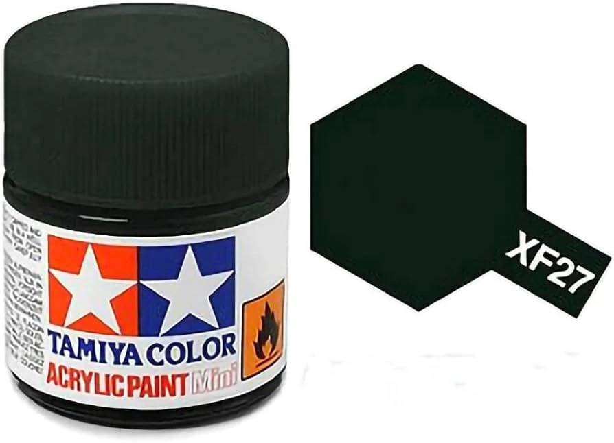 Tamiya 水性 壓克力漆 XF-27 消光 墨綠色 Black Green 10ML