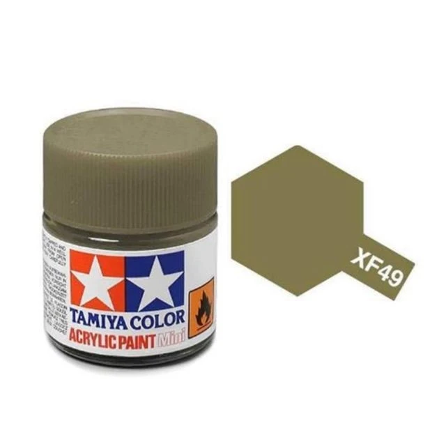 Tamiya 水性 壓克力漆 XF-49 消光 土黃色 Khaki 10ML