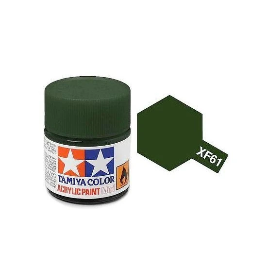 Tamiya 水性 壓克力漆 XF-61 消光 深綠色 Dark Green 10ML