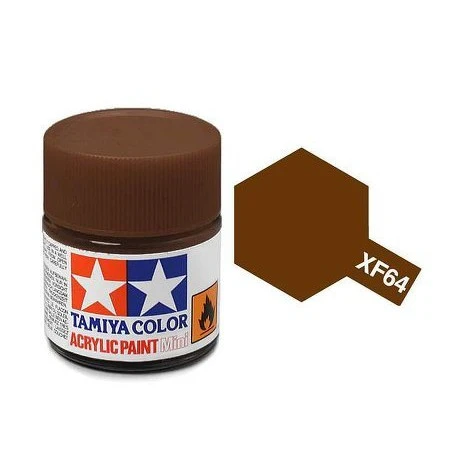 Tamiya 水性 壓克力漆 XF-64 消光 紅棕色 Red Brown 10ML
