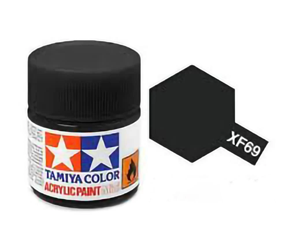 Tamiya 水性 壓克力漆 XF-69 消光 聯軍黑色 Nato Black 10ML
