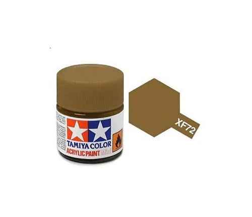 Tamiya 水性 壓克力漆 XF-72 消光 棕色 Brown(JGSDF) 10ML