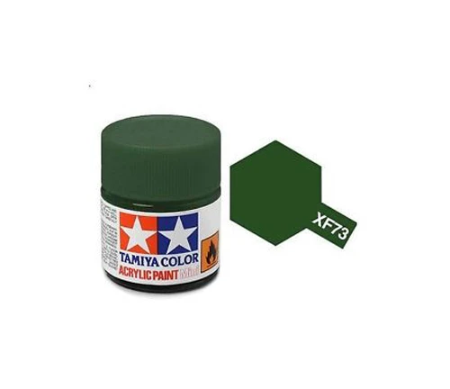 Tamiya 水性 壓克力漆 XF-73 消光 深綠色 Dark 10ML
