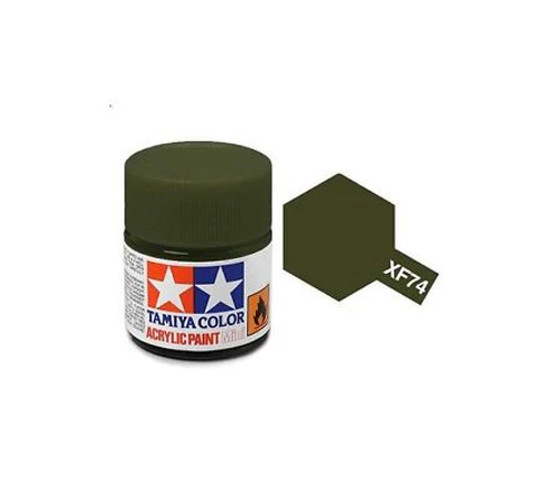 Tamiya 水性 壓克力漆 XF-74 消光 橄欖褐色 Olive Drab(JGSDF) 10ML