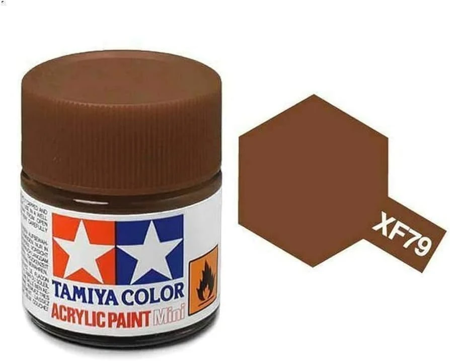 Tamiya 水性 壓克力漆 XF-79 消光 甲板棕色 LINOLEUM DECK BROWN 10ML