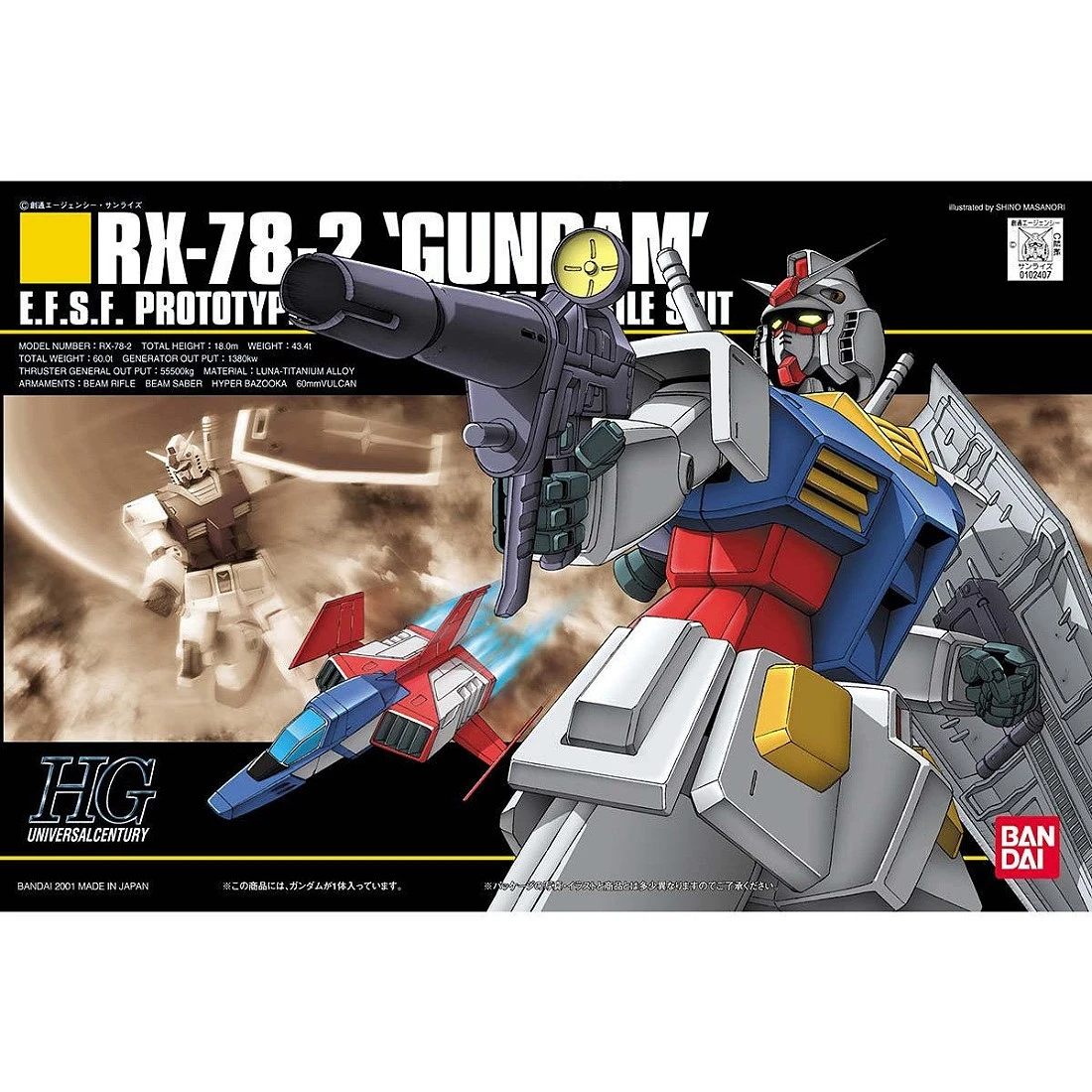 HGUC 1/144 #021 RX-78-2 鋼彈 初鋼