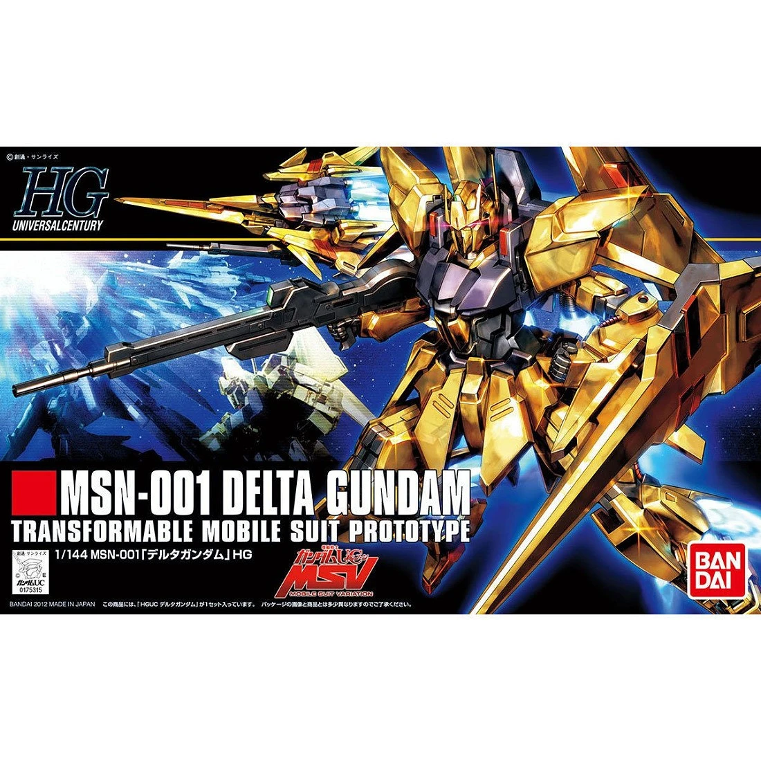 HGUC 1/144 #136 MSN-001 MSV Delta鋼彈 金色電鍍版