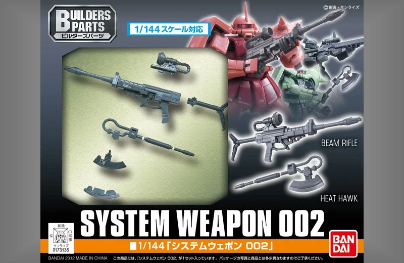 RG 1/144 系統武裝套件組 002