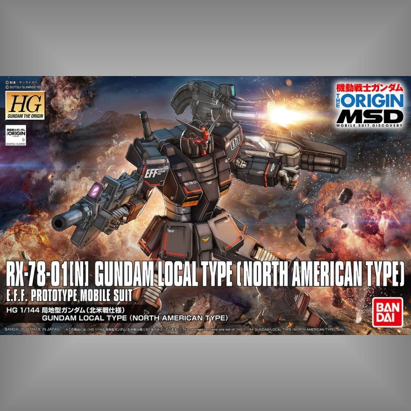 HG 1/144 The Origin 17 局地型鋼彈 北美前線戰仕樣