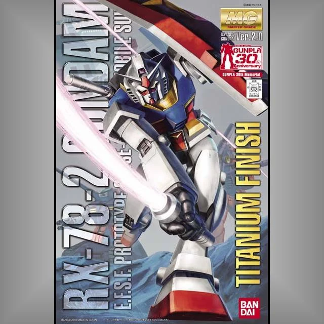 MG 1/100 RX-78-2 鋼彈 初鋼 Ver.2.0 鈦合金質感