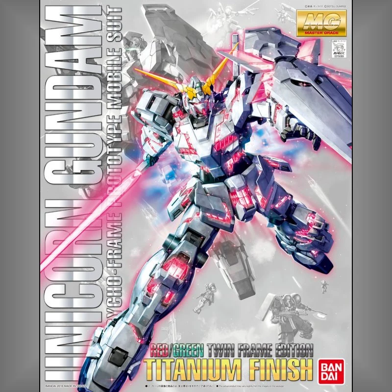MG 1/100 獨角獸鋼彈 紅/綠雙色框體版 鈦合金質感