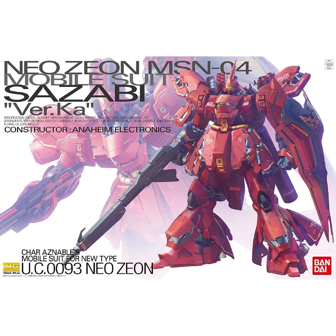 MG 1/100 MSN-04 Sazabi 沙薩比 Ver.Ka