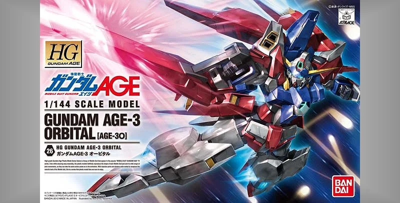 HG 1/144 鋼彈AGE 26 鋼彈AGE-2 軌道型