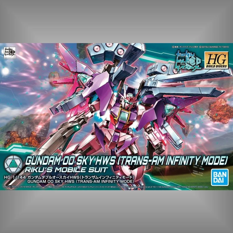 HG 1/144 鋼彈創鬥者 潛網大戰 21 00鋼彈天翔型 HWS (TRANS-AM)