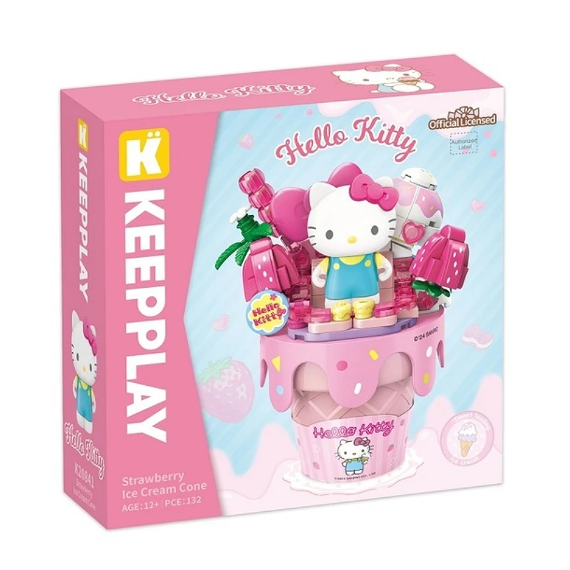 KEEPPLAY 積木 三麗鷗 甜筒系列 Hello Kitty 凱蒂貓