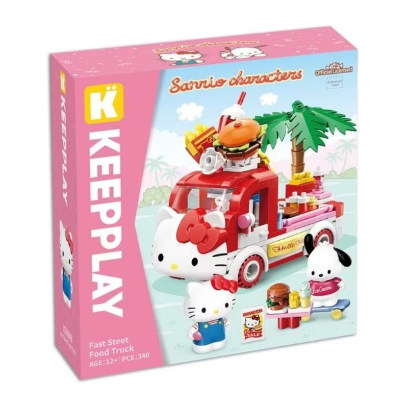 KEEPPLAY 積木 三麗鷗 餐車系列 Hello Kitty的漢堡餐車
