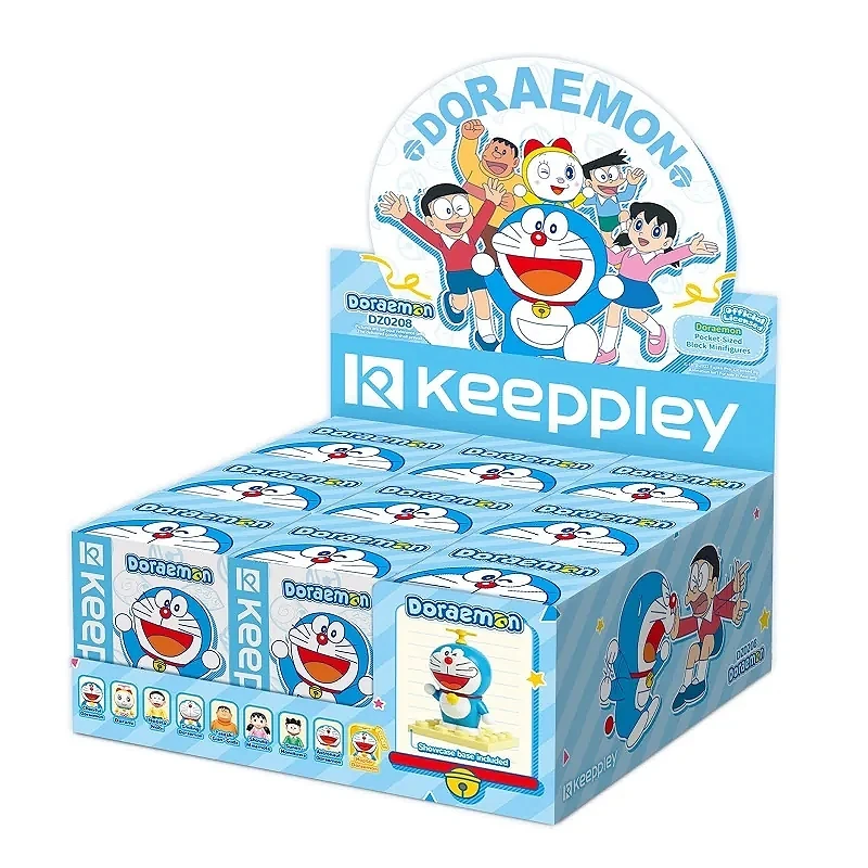 KEEPPLAY 積木 哆啦A夢 人偶公仔盲盒 一中盒九入