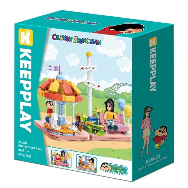 KEEPPLAY 積木 蠟筆小新 開心遊樂園 小新 娜娜子