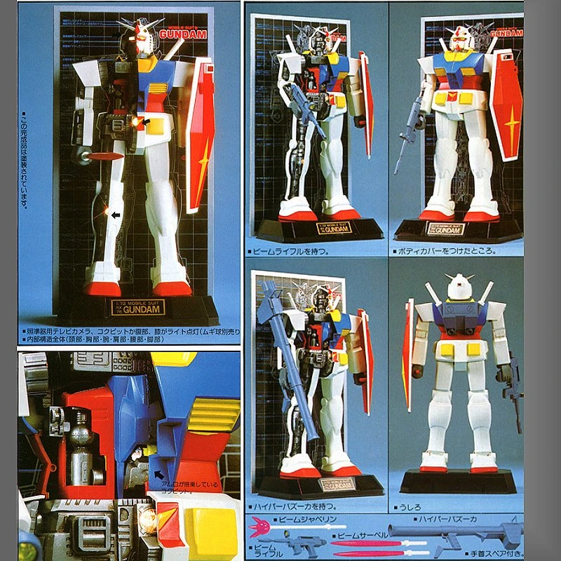 Bandai 萬代 1/72 MECHANICS MODEL RX-78 鋼彈 機械內構