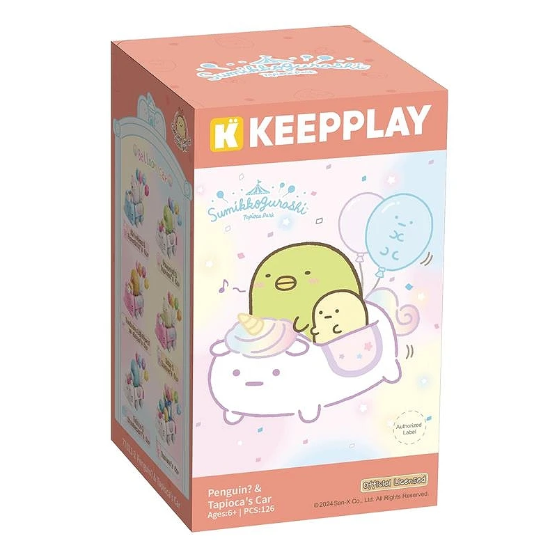 KEEPPLAY 積木 角落小夥伴 角落生物 氣球小車系列 企鵝 黃粉圓