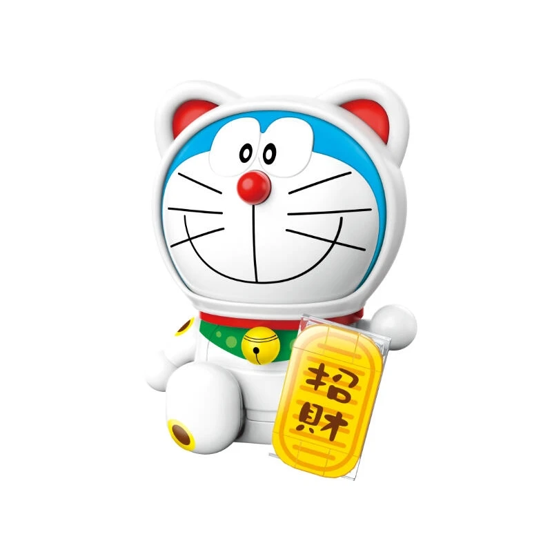 KEEPPLAY 積木 哆啦A夢 圓頭款 招財貓