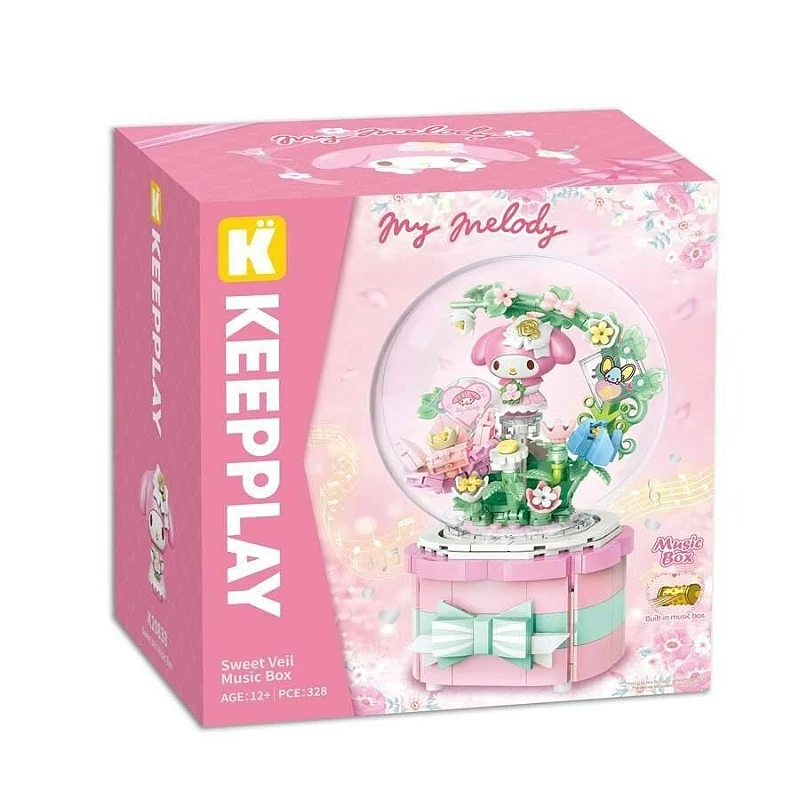 KEEPPLAY 積木 三麗鷗 美樂蒂的甜蜜花園音樂盒