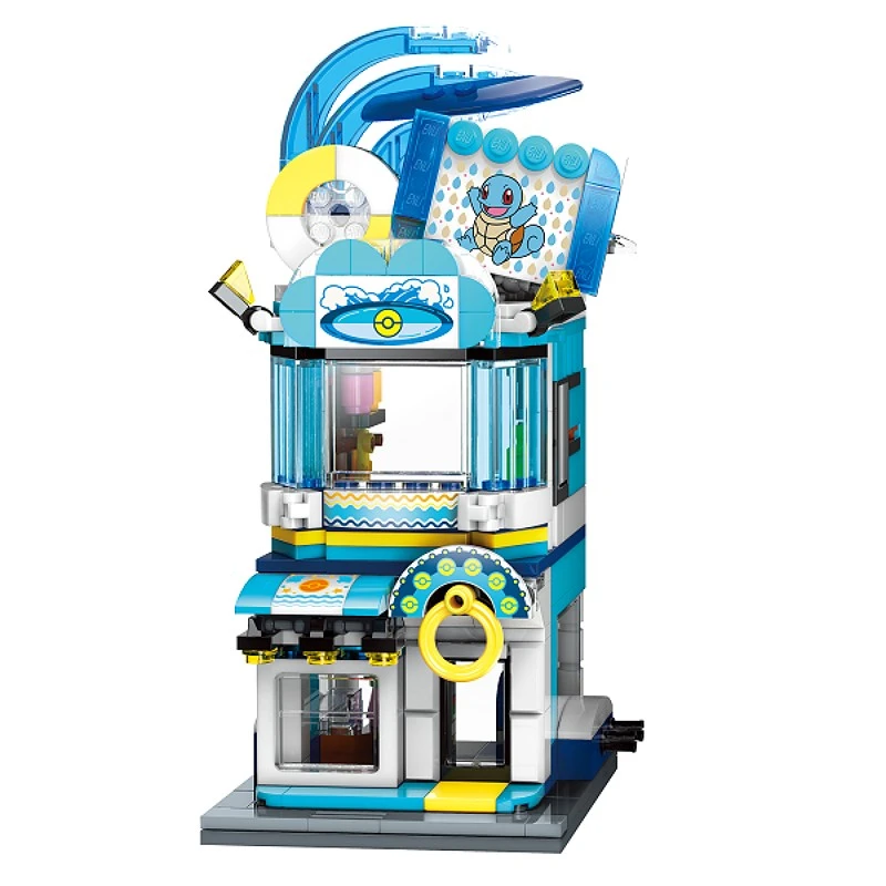 KEEPPLAY 積木 精靈寶可夢 傑尼龜的衝浪用品店