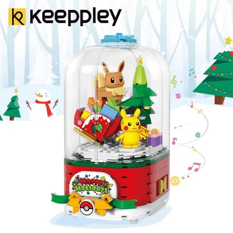 KEEPPLAY 積木 精靈寶可夢 歡樂聖誕音樂盒