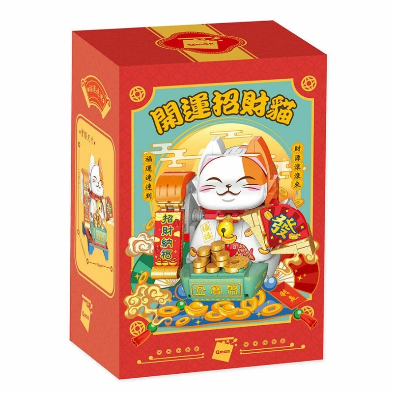 KEEPPLAY 積木 轉轉招財貓