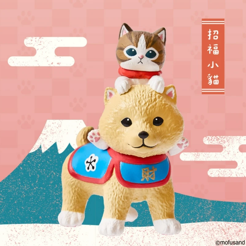 研達國際 貓福珊迪 招財公仔 柴犬小貓