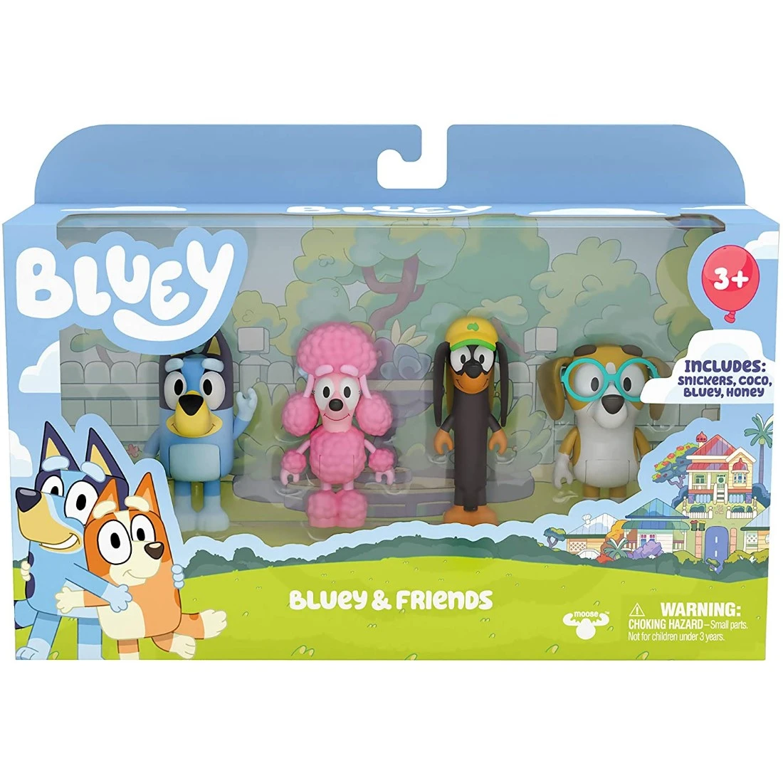 BLUEY 妙妙犬布麗 好朋友們 四入人偶組