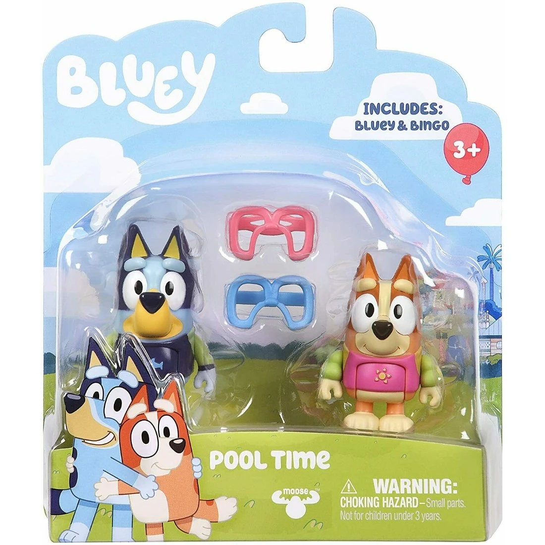 BLUEY 妙妙犬布麗 泳池時光 二入人偶組