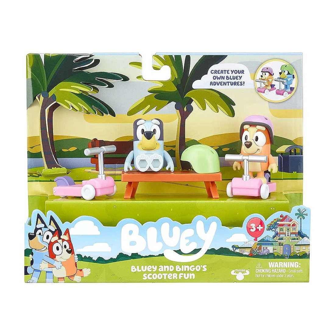 BLUEY 妙妙犬布麗 交通工具組 滑板車時光