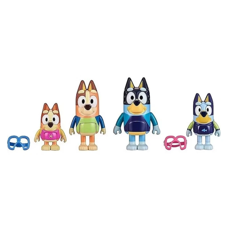 BLUEY 妙妙犬布麗 沙灘 四入人偶組