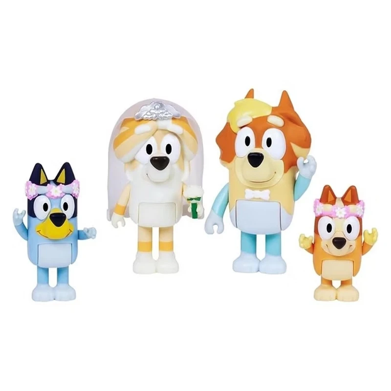 BLUEY 妙妙犬布麗 婚禮 四入人偶組