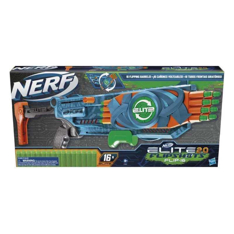 NERF槍 菁英系列 急速翻轉16射擊
