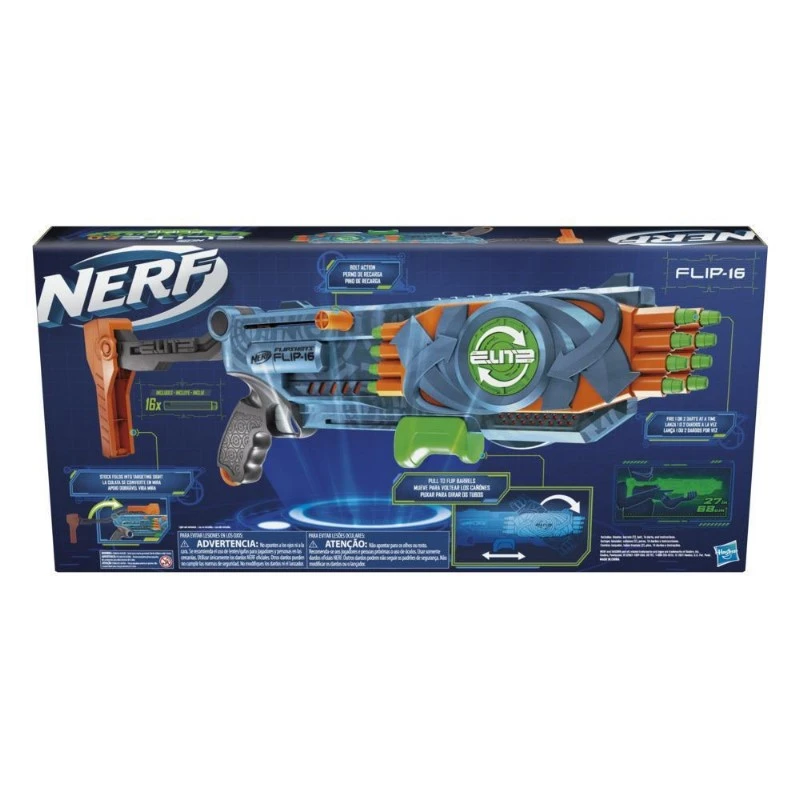 NERF槍 菁英系列 急速翻轉16射擊
