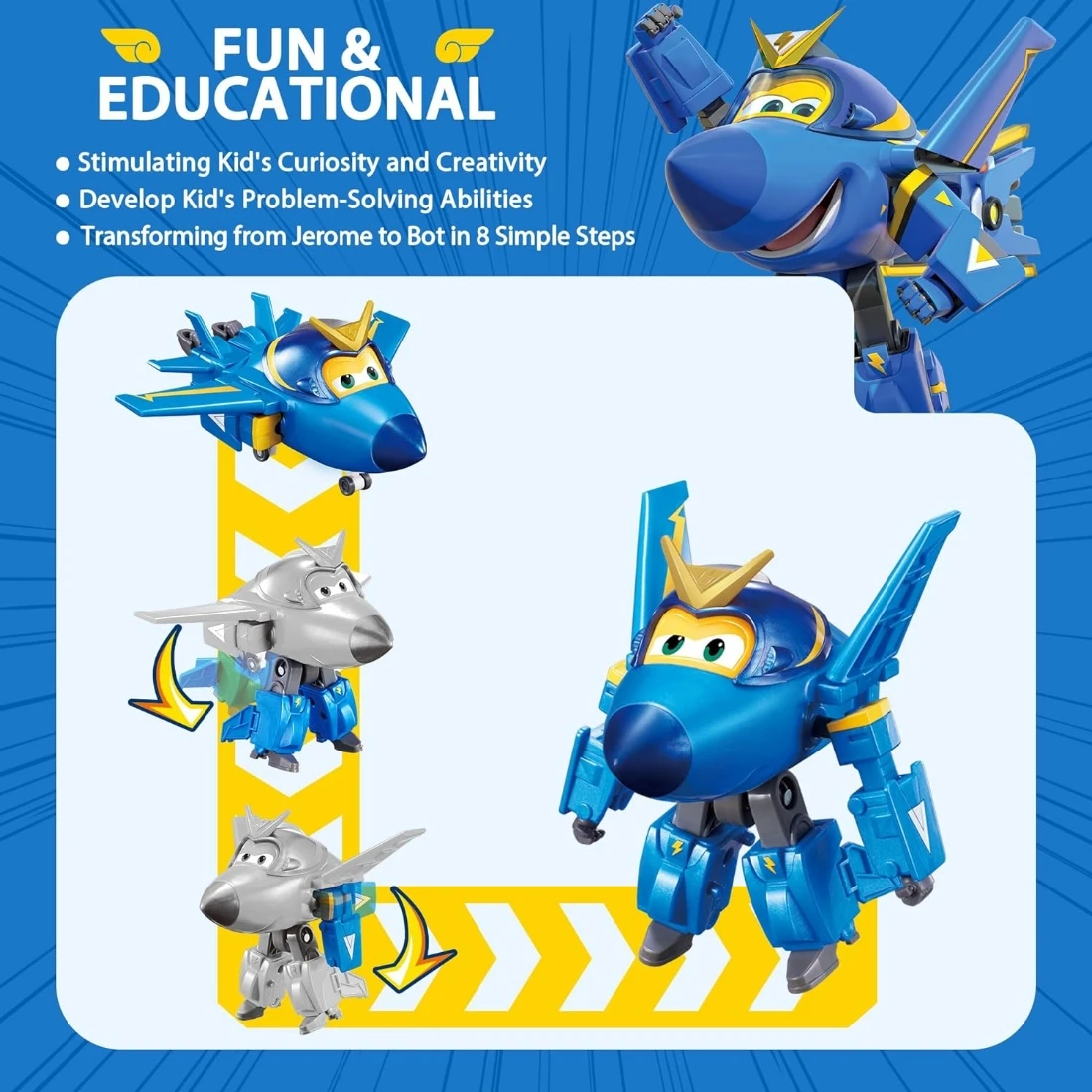 Super Wings 超級飛俠 變形傑洛米與小傑洛米