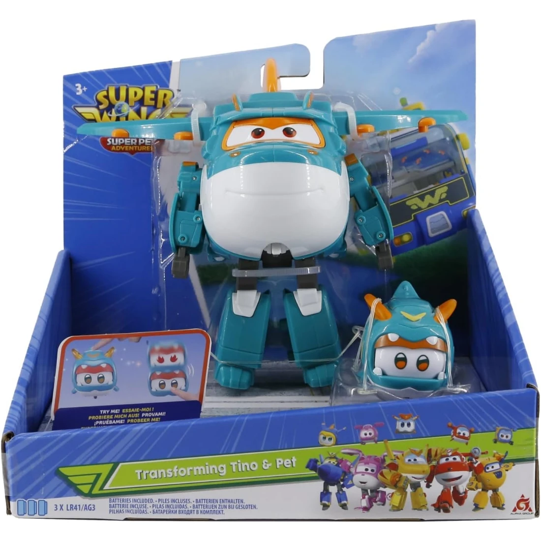 Super Wings 超級飛俠 變形提諾與小提諾