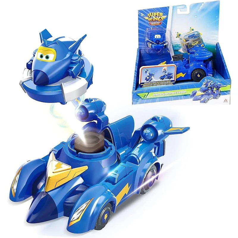 Super Wings 超級飛俠 傑洛米陀螺對戰賽車組