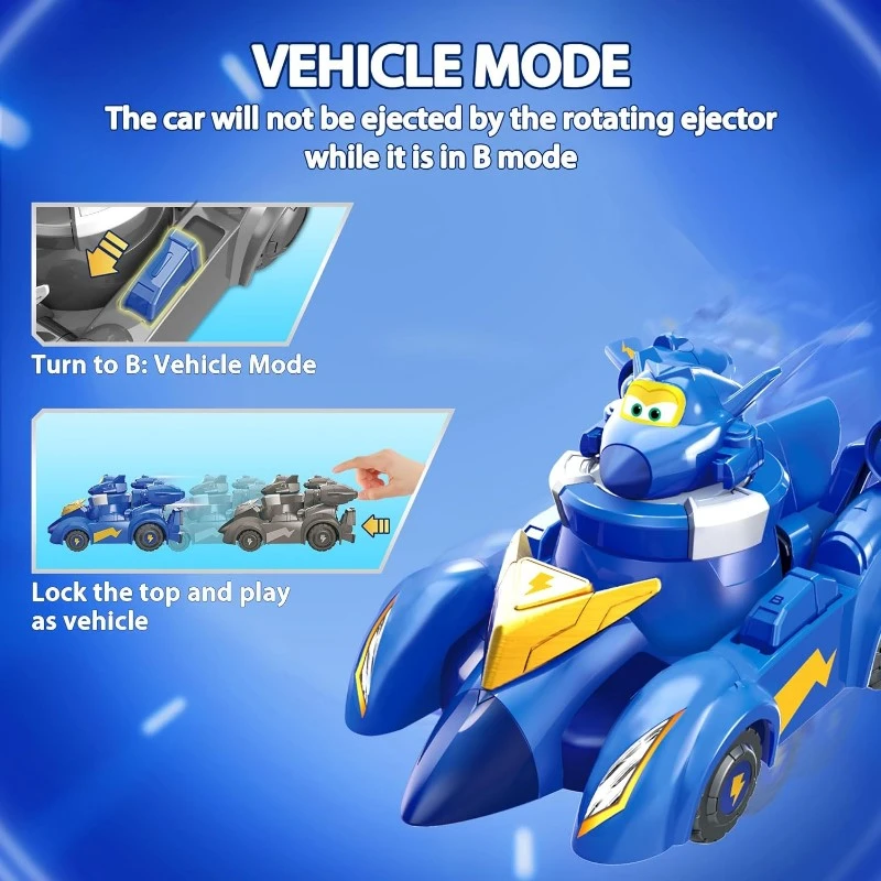 Super Wings 超級飛俠 傑洛米陀螺對戰賽車組