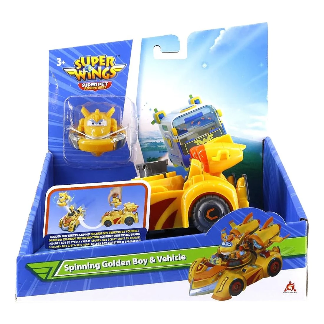 Super Wings 超級飛俠 高登陀螺對戰賽車組