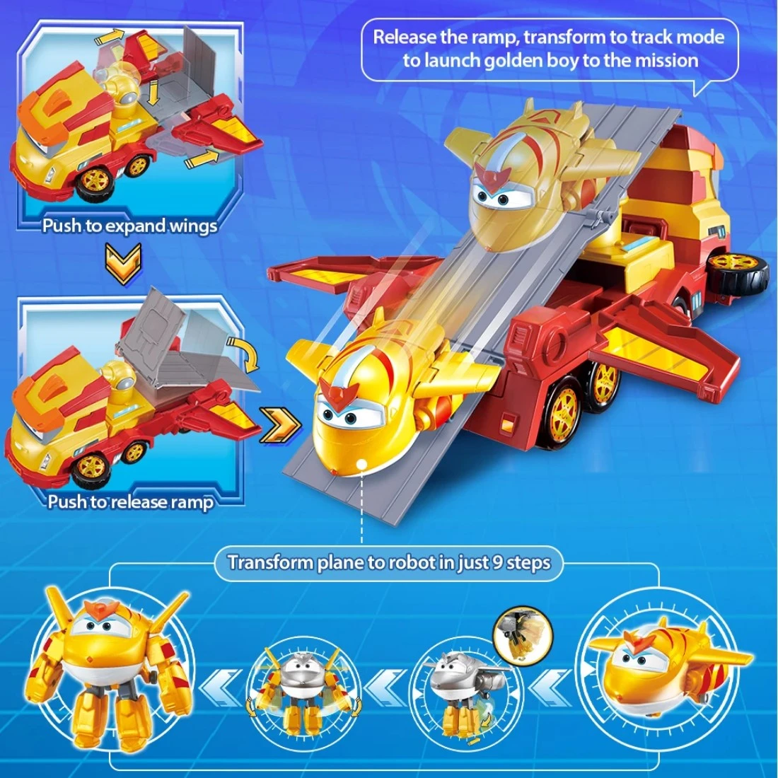 Super Wings 超級飛俠 高登變型救援車